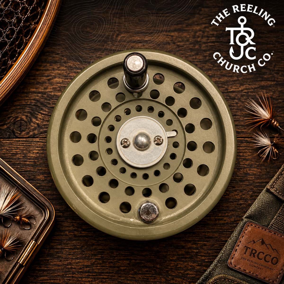 Vintage Aurora RC34 Fly Reel – Mint Condition with Matching Spare Spool & Fly Line