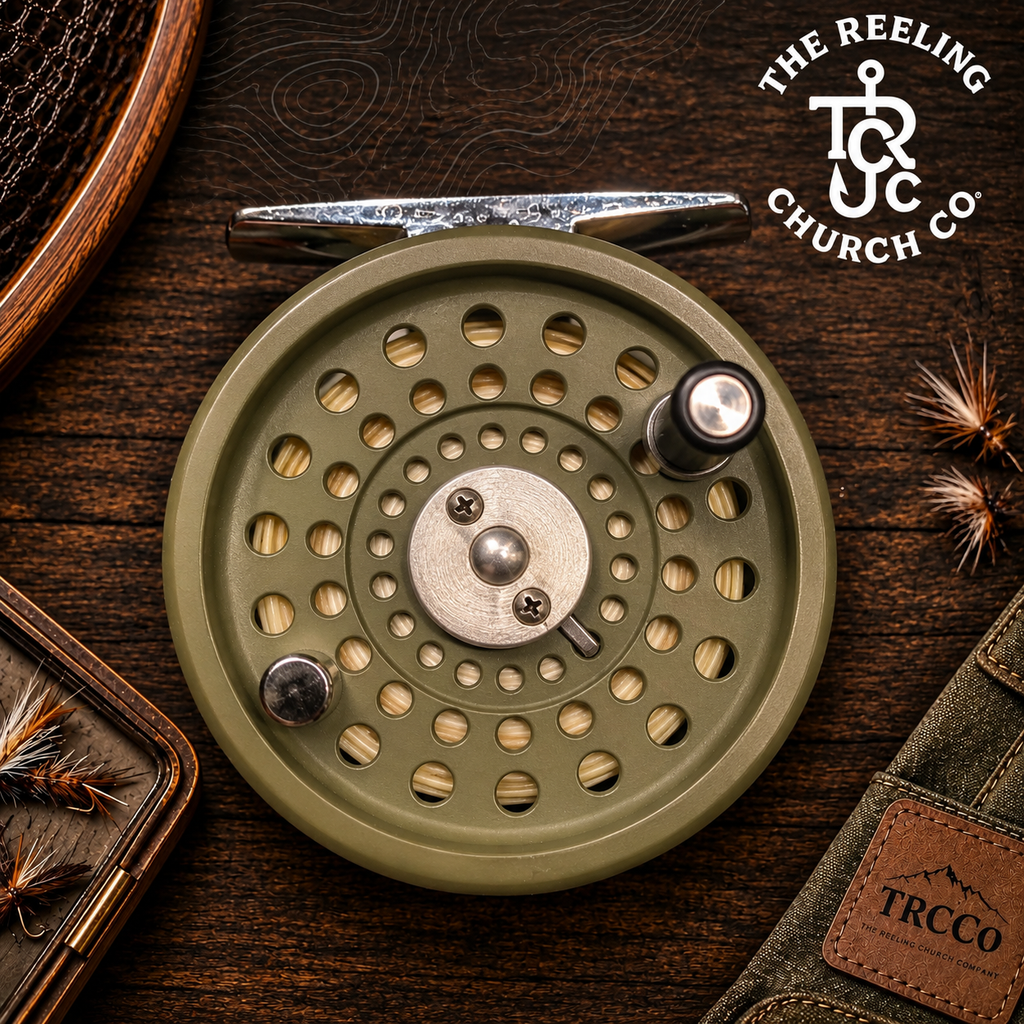 Vintage Aurora RC34 Fly Reel – Mint Condition with Matching Spare Spool & Fly Line