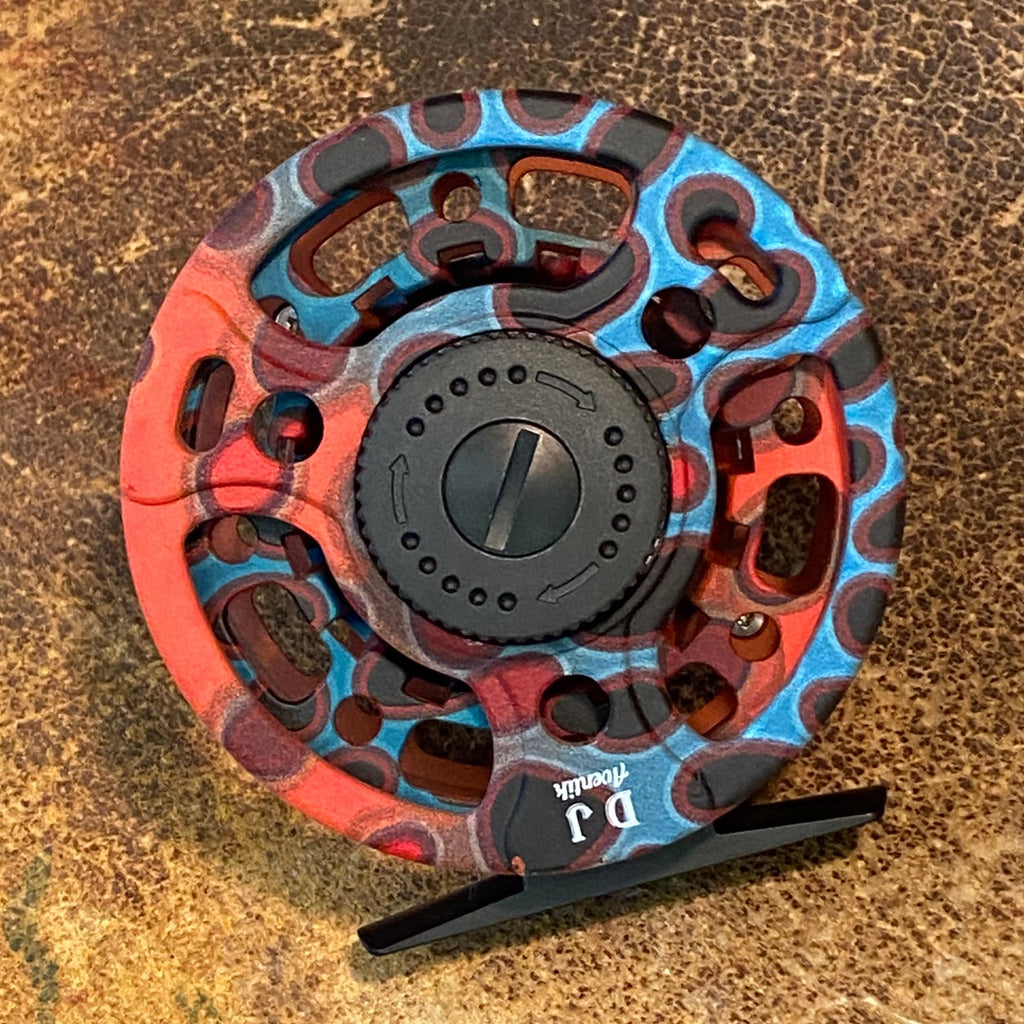 Aventik Fish Print Fly Reel 5/6 Weight - Artistic Design