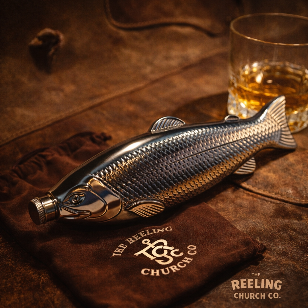 The Reeling Church Fish Flask