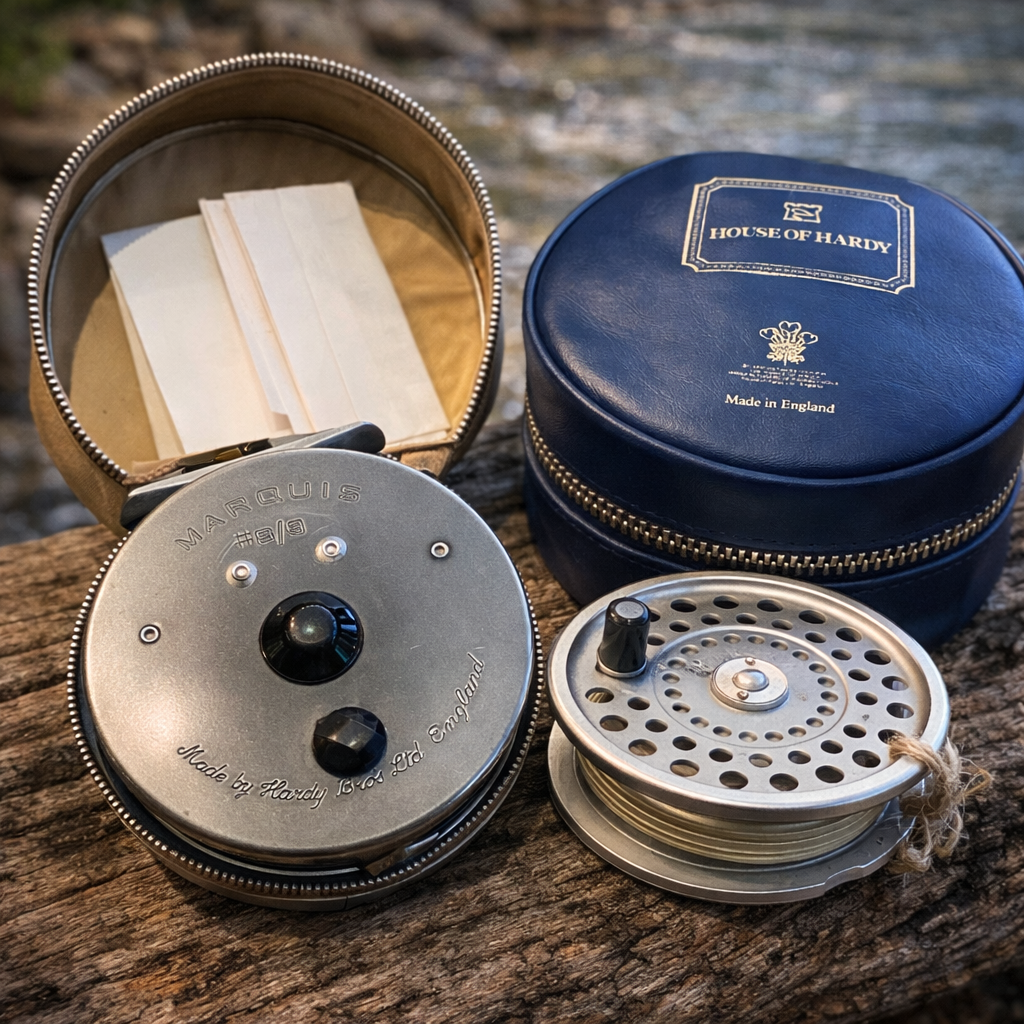 Hardy Fy Rod "Richard Walker" with Hardy Marquis Reel & spare spool