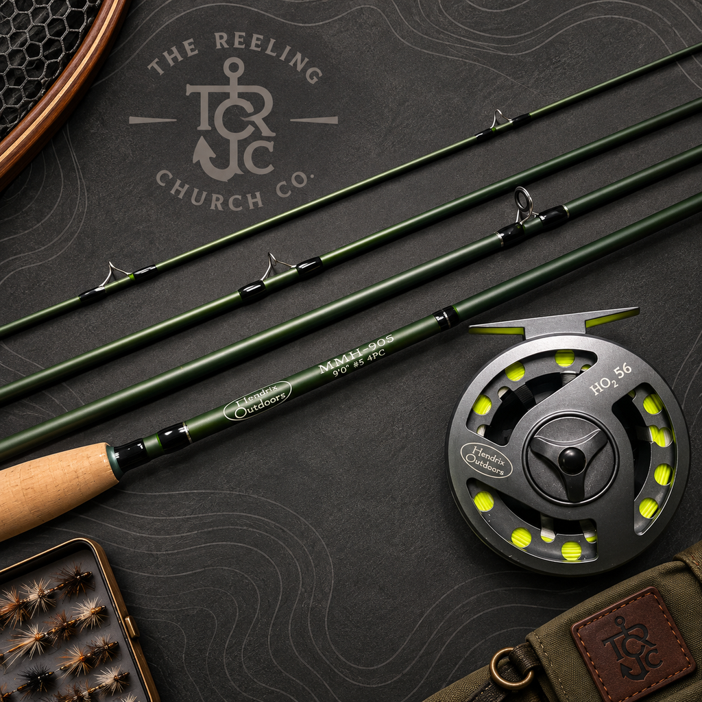 Hendrix Outdoors 9' 5-Weight Fly Rod & Reel Combo, 4-Piece