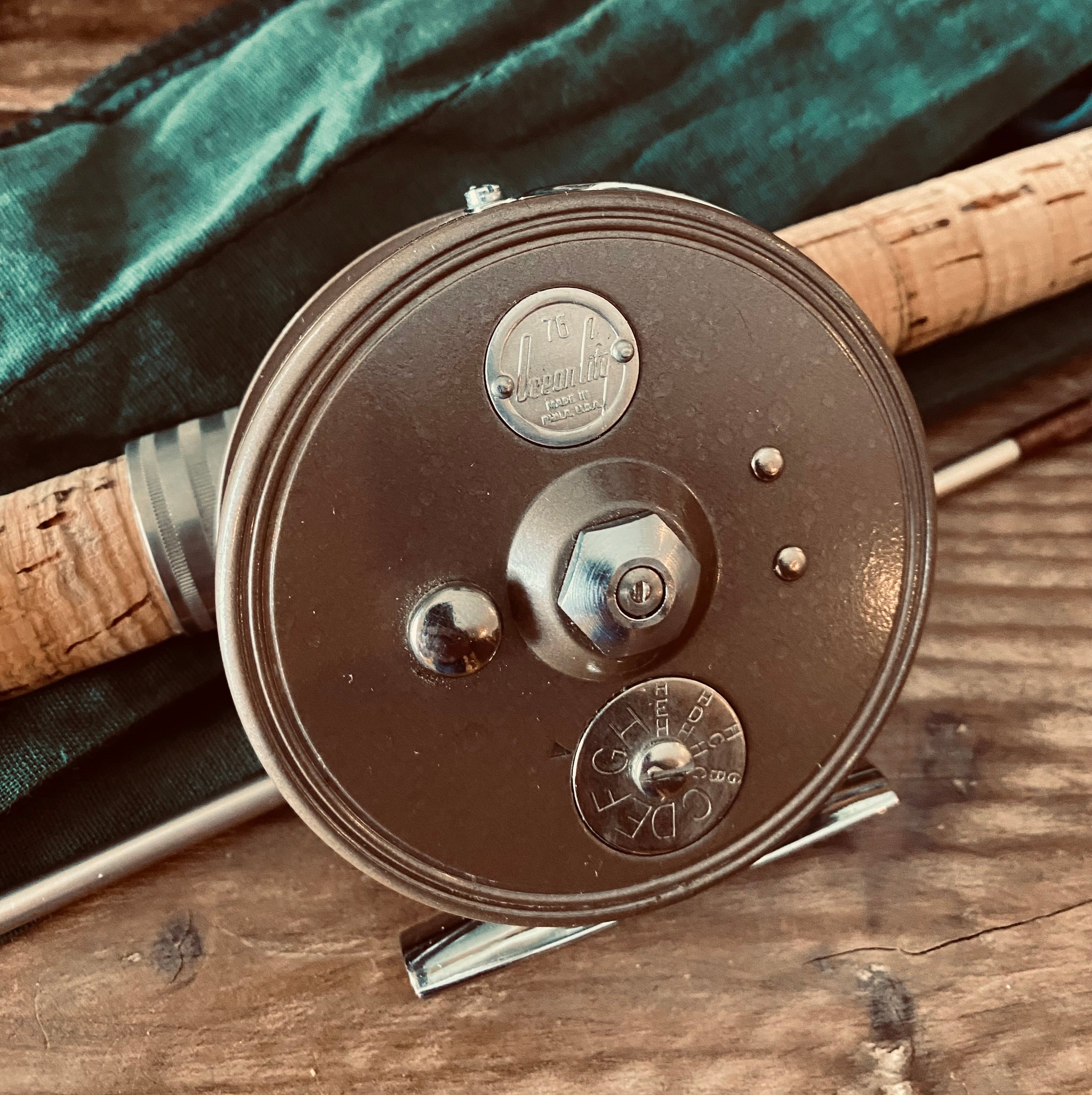 antique ocean city fishing reels True Temper No. 923 Reel NIB Williamsburg Mall Complete Vintage 1950s Fly Fishing