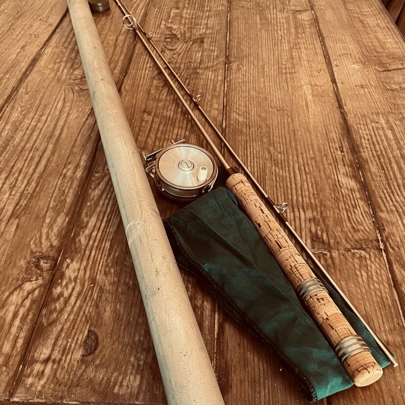 classic reels for bamboo fly rods Retro Trout Reel | ZHUSROD pawl action Complete Vintage 1950s Fly Fishing